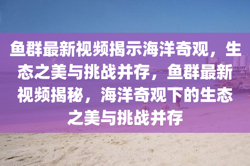 鱼群最新视频揭示海洋奇观,生态之美与挑战并存,鱼群最新视频揭秘,海洋奇观下的生态之美与挑战并存中山市多米克自动化设备有限公司