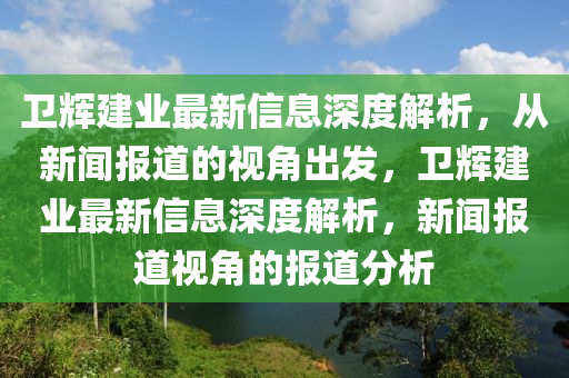 卫辉建业最新信息深度解析,从新闻报道的视角出发,卫辉建业最新信息深度解析,新闻报道视角的报道分析中山市多米克自动化设备有限公司